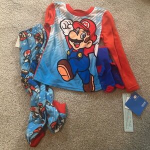 Super Mario XS PJ Set with Socks NWT